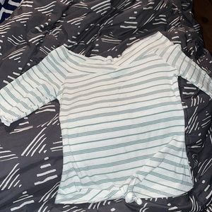 Woman’s Striped 1/2 Sleeve Top